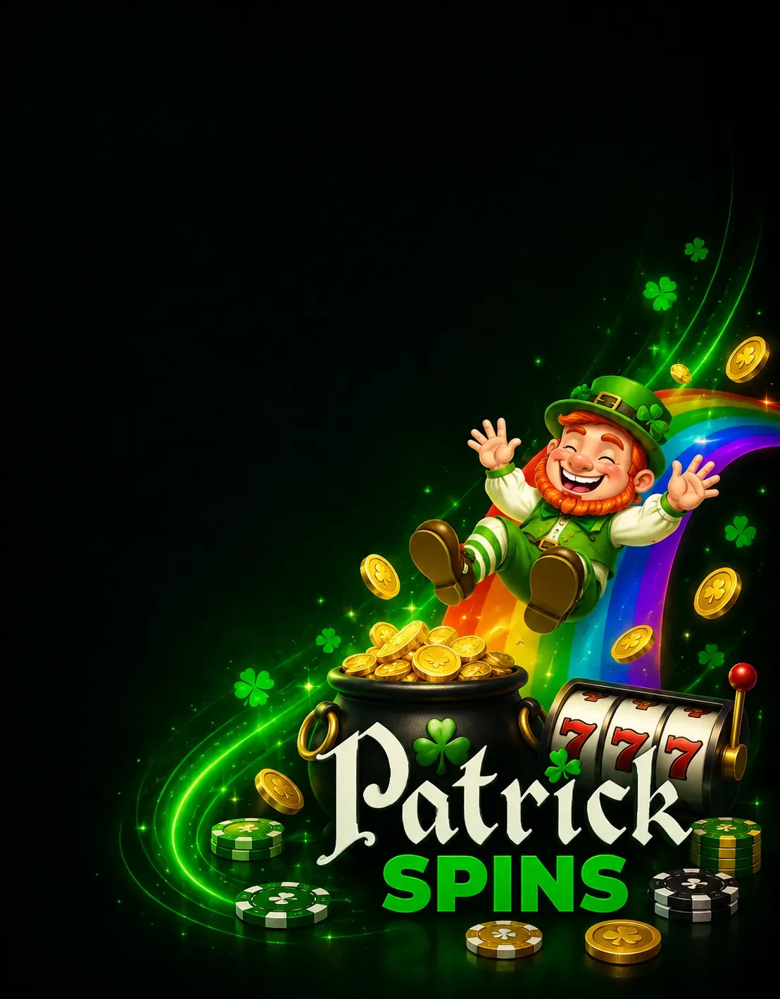 Patrick Spins Casino affiliate landing preview